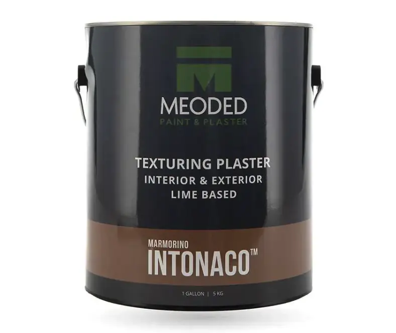 Meoded Marmorino Intonaco lime-based texturing plaster used for the fluted fireplace finish in New Brunswick, NJ