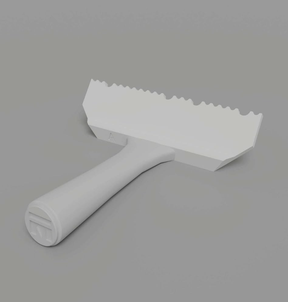 Meoded Fluted Raked White A B and Float tools for Intonaco plaster